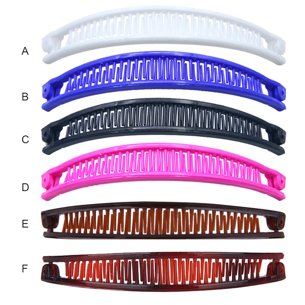 Hair Claws Stylish Plastic Shell Bridal Wedding Hairpin Girls Barrettes Light-weight Banana Clips for Women Lady Adults Teens