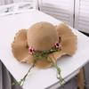 Dayan Flower Wreath Grass Hat Sun Protection and Sun Shading Hat Women Summer Travel Beach Cool Hat Wave Hat