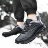 Herbst und Winter neue Außenhandel Sportschuhe Herren Samt Schwarz Koreanische Version Trendy Lässig und Bequem Laufschuhe Jinjiang