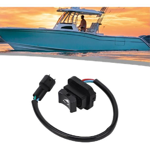 Power Trim & Tilt Switch for Outboard Stroke 150-300HP 2002-2009 69J-82563-00-00 Marine Engine Parts Replacement ABS Material 12V DC Push Button