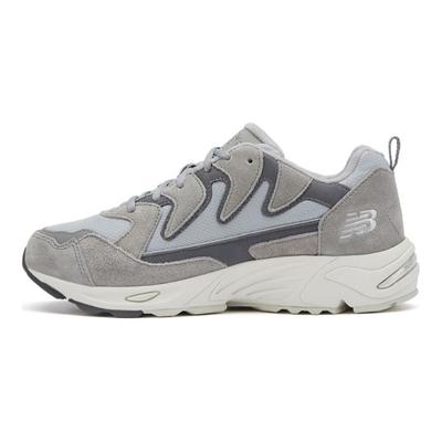 NB 875 Bequemes Lederstoff Low Top Casual Laufschuhe Unisex Sneaker Grau ML875OG