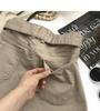 Korean Style High-Waisted A-Line Denim Skirt Pants with Belt for Women - Summer 2025 Collection