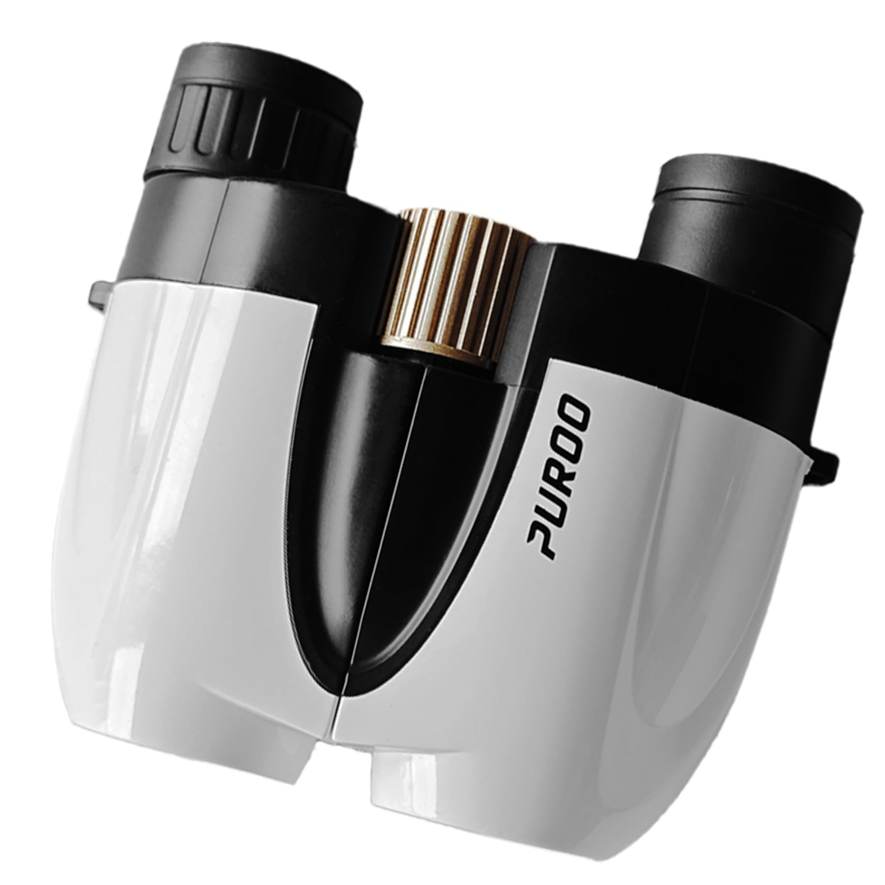 

PUROO Opera 10x Dome Binoculars for Live and Outdoor Adjustable Image Neck Storage and Japanese Instruction Manual Glasses, Concerts, Sports, білий