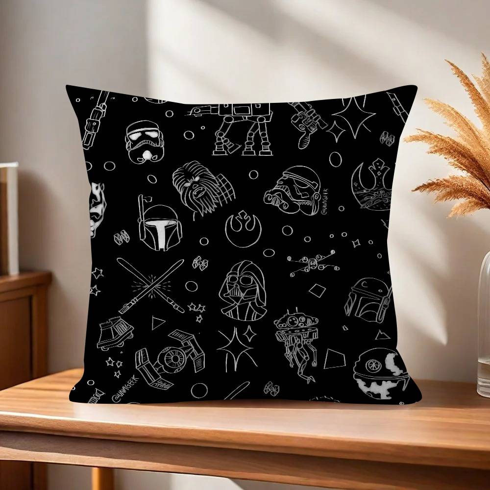 Cushion Cover Car Throw Pillow Case For Sofa Car Christmas Gift Xcm Xcm Funny Movie Sstar Funny Wwars