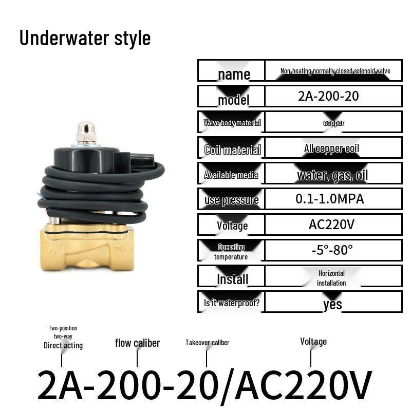Válvula Solenoide Eléctrica - 1 Pulgada, 4 Puntos, Normalmente Cerrada, 12V/24V/220V Control de Agua y Drenaje