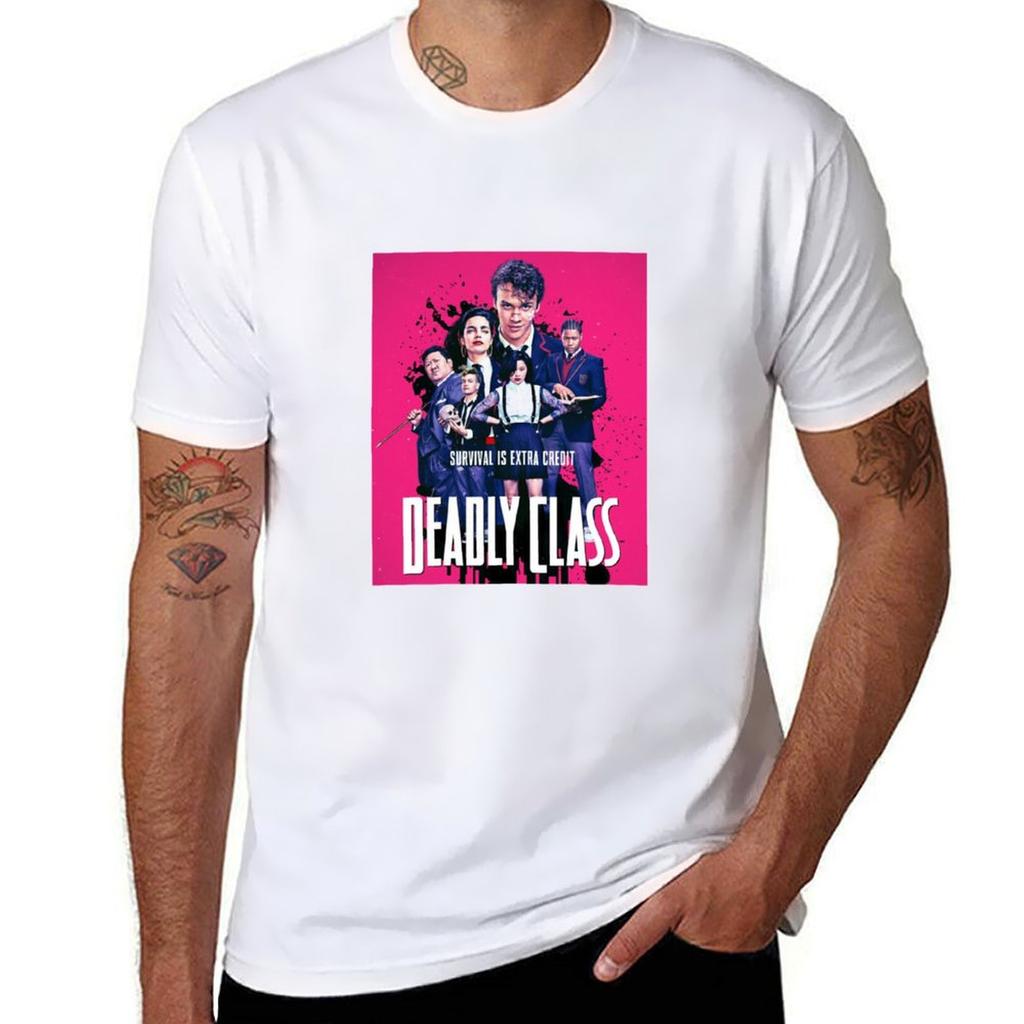 Deadly Class T-Shirt T-Shirt Oversizeds Anime Vintage Mens Tall T Shirts
