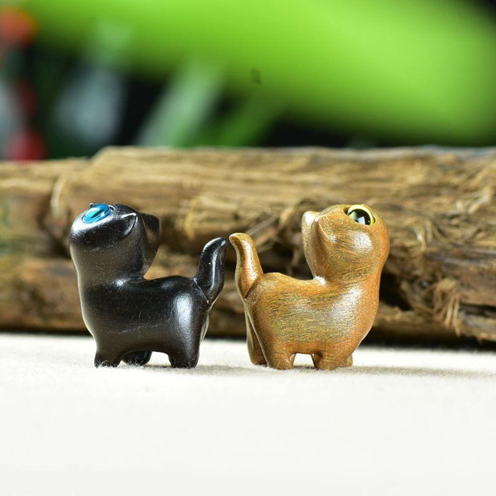 Kawaii Cat Desktop Figurine Mini Animal Doll Toy Micro Landscape Decor Animal Sculpture  Children