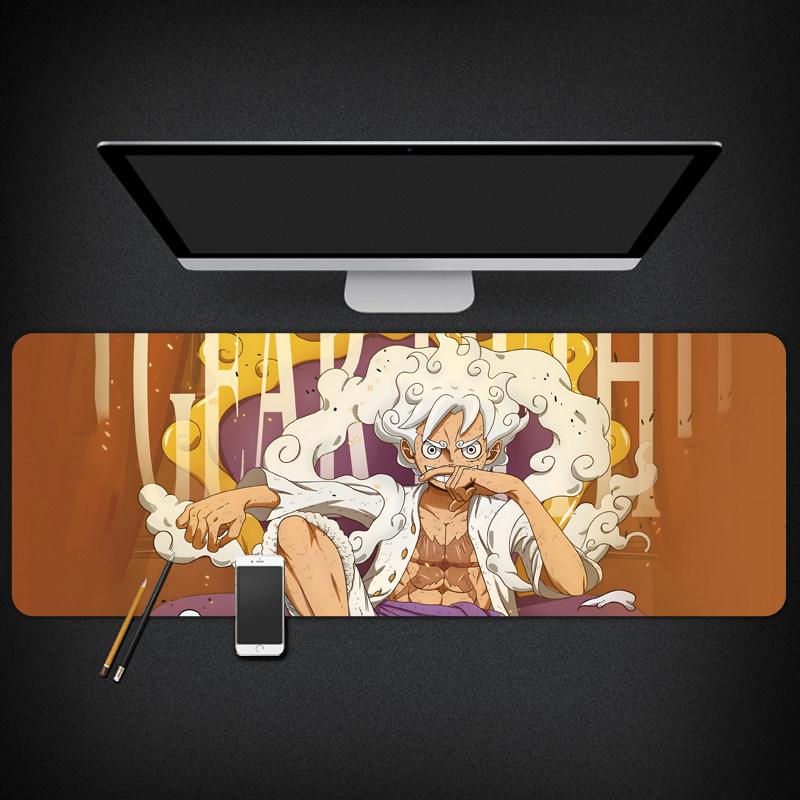 

Waterproof Mouse Mat ONE PIECE Animation Peripheral Luffy Roronoa Zoro Dormitory Second Dimensional Computer Keyboard Table Mat 30x60x0.2cm