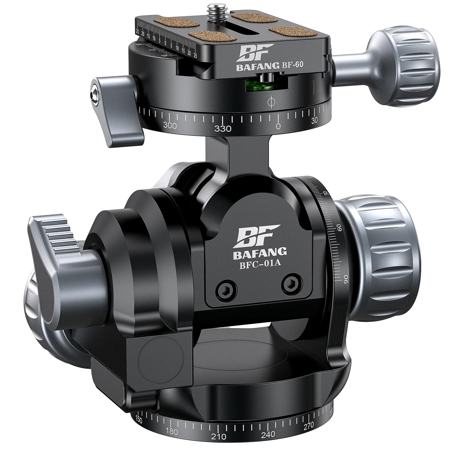 

BF BAFANG Geared Pan Independent Fine Maximum lbs Weight Compatible with DSLR and Lightweight Design Head, 3-Way Adjustment, 360° Tuning, 22.2 (10 kg) чорний