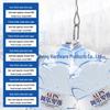304 Stainless Steel Wire Rope Slings with Double Buckle Crimping Head for Rigging and Lifting.