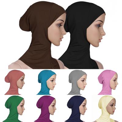 Kadın Şapka Kılıfı Başörtüsü Eşarp Müslüman Türban Müslüman Tesettür Giyim Aksesuarları Düz Renk Yumuşak Bayan