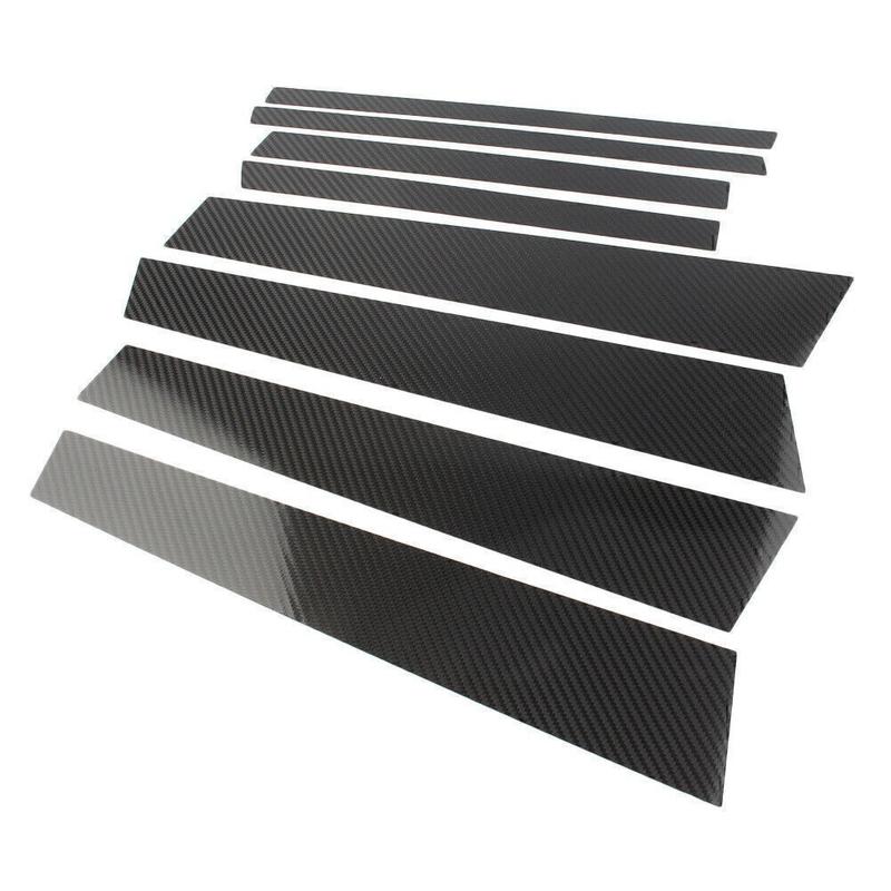 For BMW X3 2013-2017 14 15 16 Carbon Fiber Look Pillar Posts Window Trim Cover