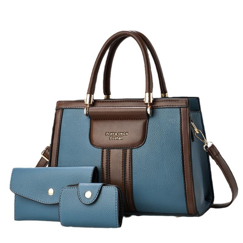 Three-Piece Mother-and-Child Handbag Set: Shoulder, Crossbody, and Large Tote Bag - 2025 Fashion Women's Versatile Design