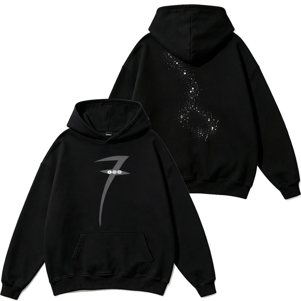 Printed Crew Neck Sweatshirt, Unisex Long Sleeve Loose Fit Pullover, Casual Cotton Blend Top for Men Women Daily Wear