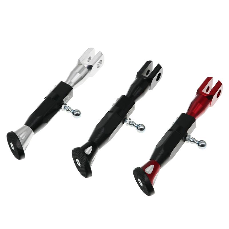 LMoDri Motorcycle Adjustable Height 21-25CM Kickstands Motor Scooter Modified Foot Bracket CNC Aluminum Alloy Side