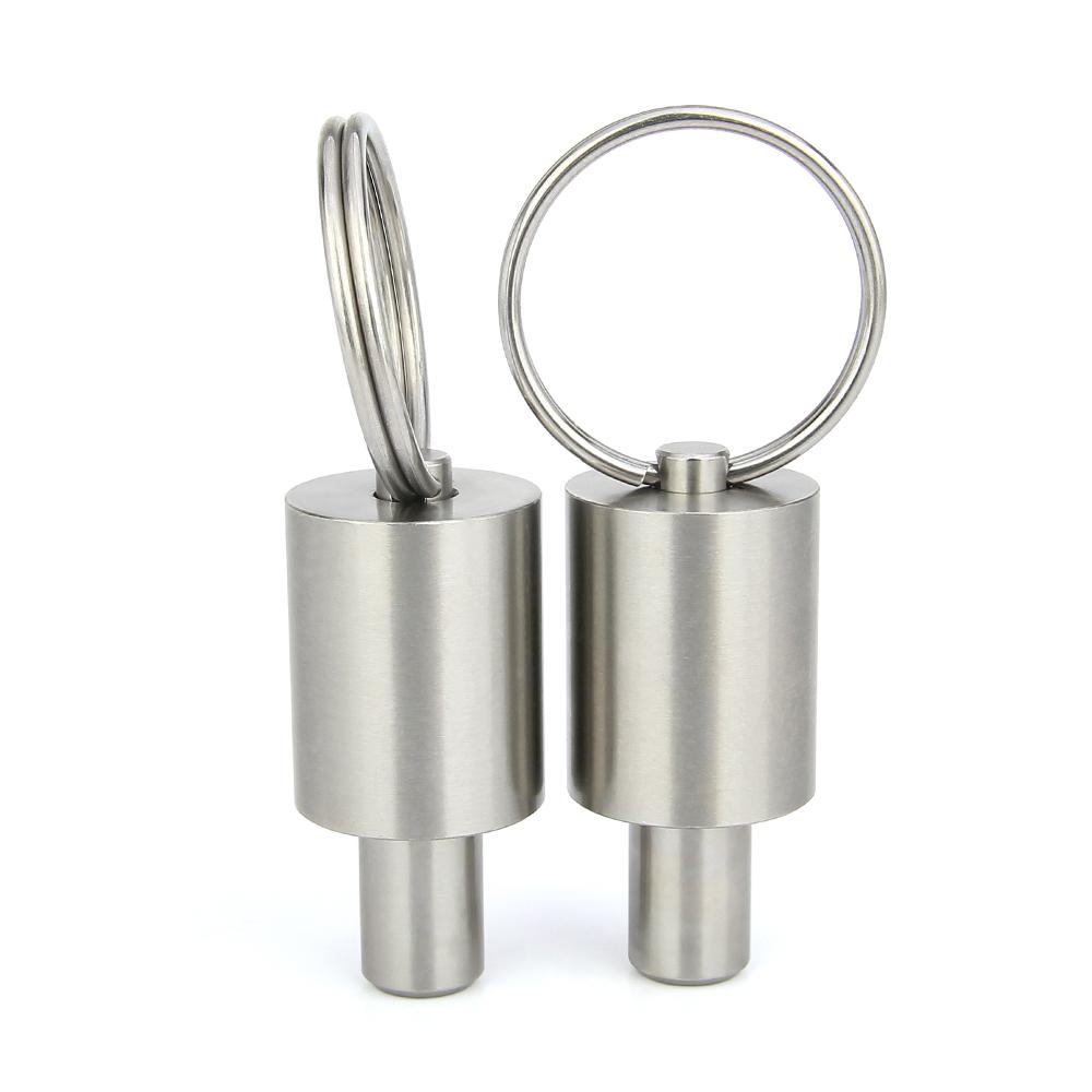 Factory Outlet Zinc-Plated Spring Pin Plunger Unthreaded Stainless/Carbon Steel Indexing Plungers With Pull Ring