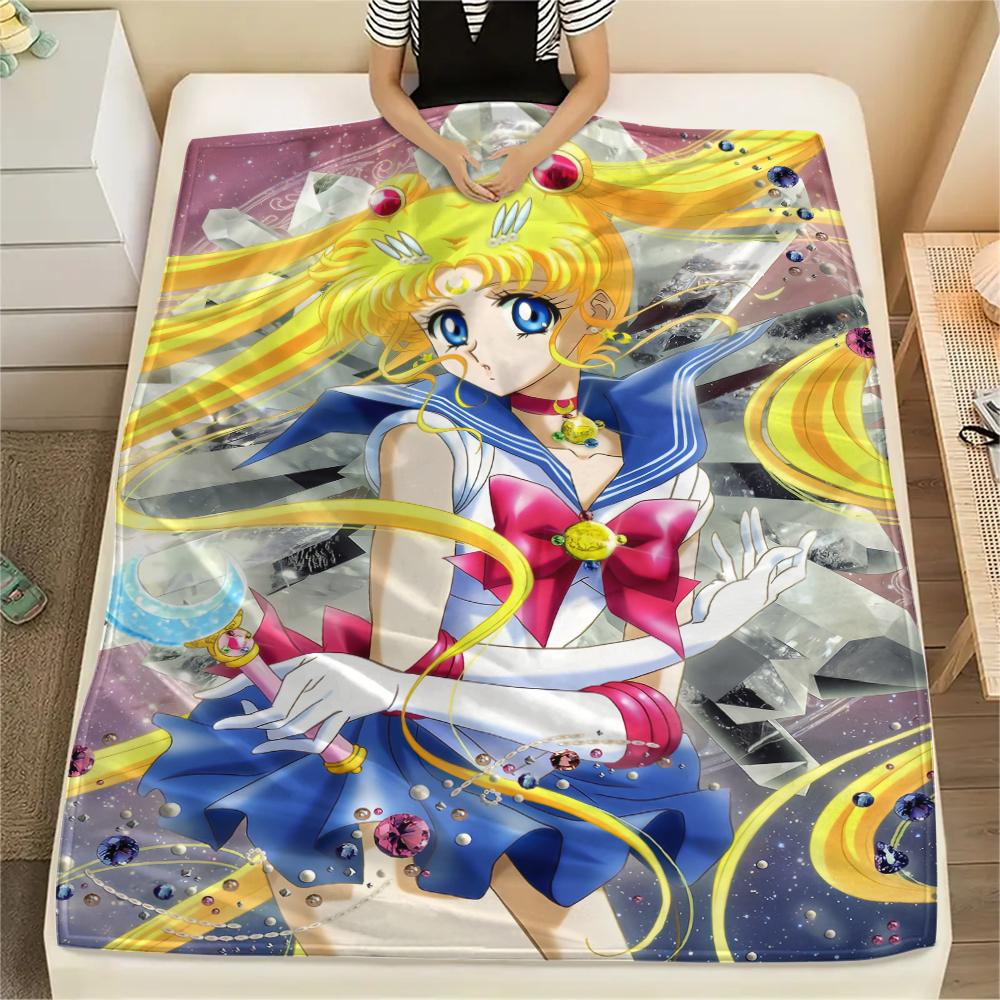 Sailor Moon Tsukino Usagi Main Blanket, Sailor Moon Fan Soft Throw, Great Gift.chl