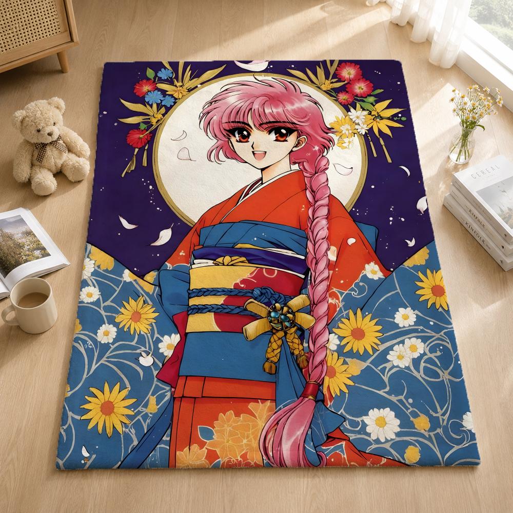 Anime M-Magic Knight Rayearth Throw Blankets Soft Warm Flannel Blanket Bedding for Bed Living Room Home Sofa