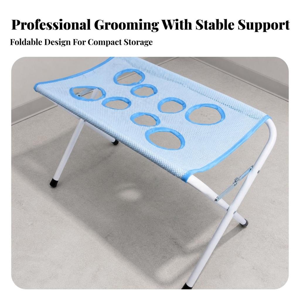 Pet Grooming Sling with Stand Freestanding Bathing Mesh