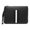 Zipper Closure Strapless Leather Handbag Men Handbags Black 6238953