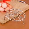 1 Piece Steamed Egg Rack, 6.2inch 7 Hole Round Food grade Stainless Steel Steamer for Steaming, Cooling and Baking Food