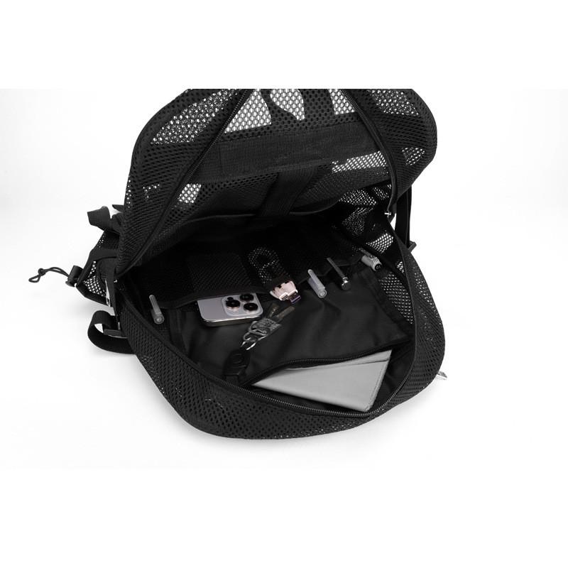 Mesh Hollow Out Fitness Travel Backpack With Breathable Fabric For Daily Use