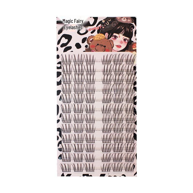 K-Pop Idol Style Natural Soft Curl Long-Lasting False Eyelashes - Segmented for Exquisite Makeup.