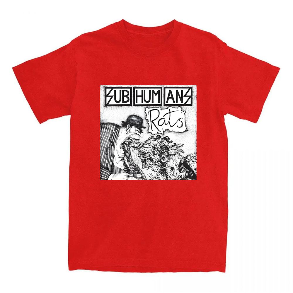 Subhumans Punk Rock Band T-shirt Cotton Short Sleeve Tshirts Summer Soft Tee-shirt Hip Hop Streetwear Tee