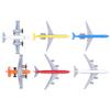 Airplane Set for Kids Mini Children Airplane Model Highly Simulation Alloy Model Set
