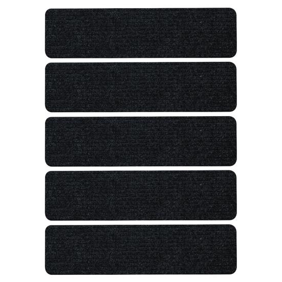 Yousheng 5 Pcs Washable Stair Treads Non Slip Stair Runner with Rubber Backing Residue Free Stair Carpet for Wooden Steps Kids And Pets Safety