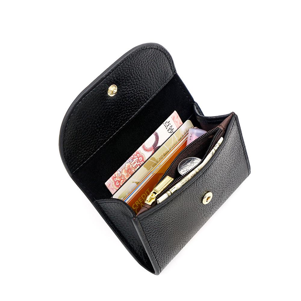 Simple & Portable Coin Pouch: Soft Lychee Texture, Large Capacity for Change & Cards