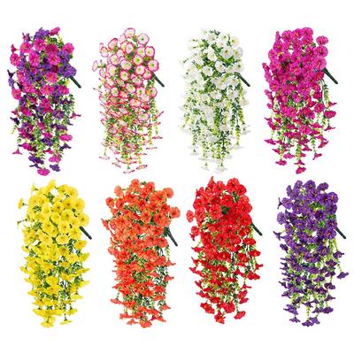 Fiori di Gloria del Mattino Appesi in Seta Illumina il Tuo Spazio Senza Sforzo
