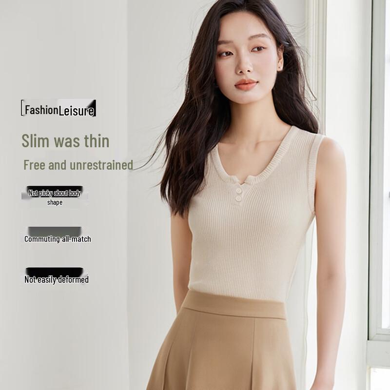 

HSTYLE Women s U-Neck Knit Top One Size