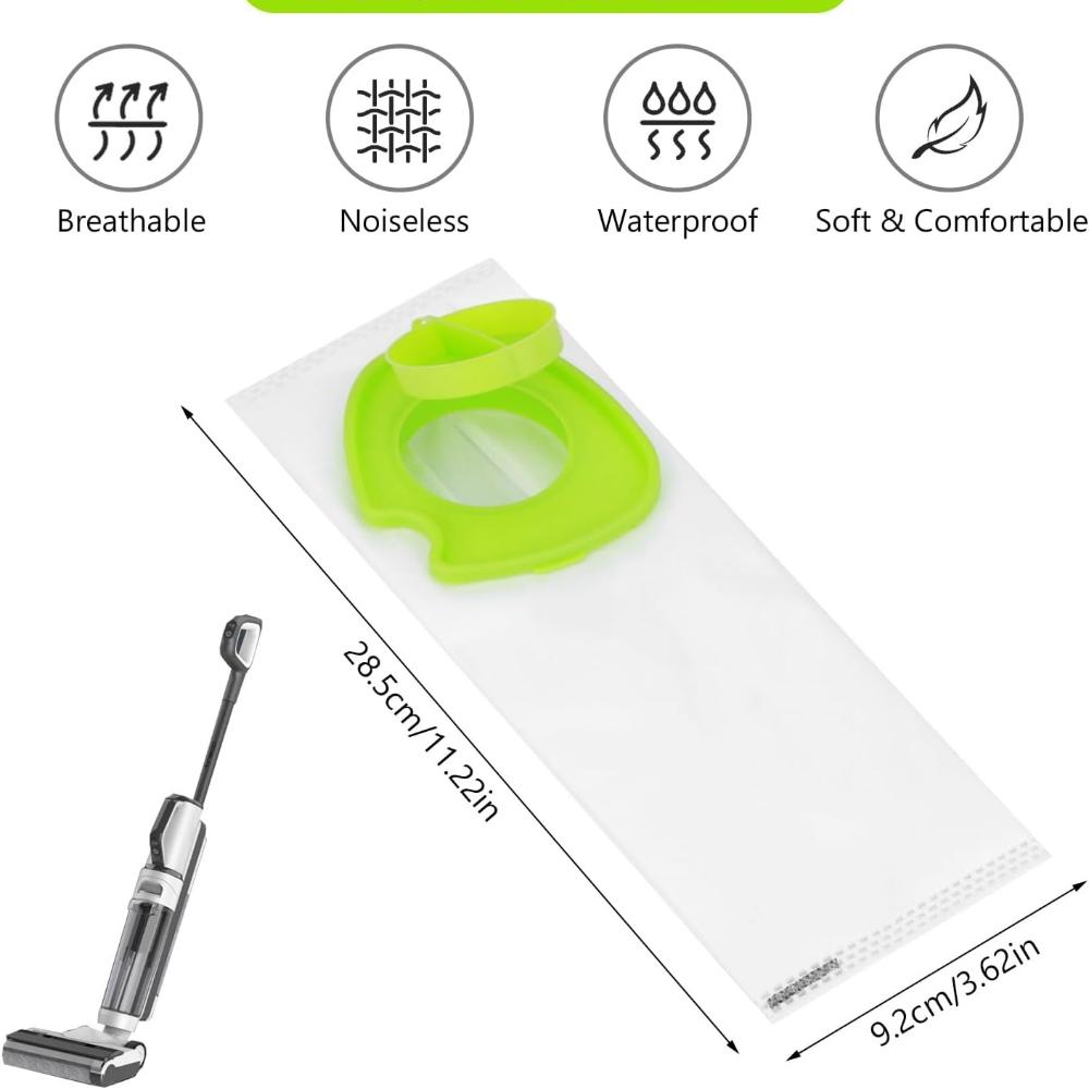 12 Pack Vacuum Dust Bags, Vacuum Bags Replacement for G-tech PRO & PRO 2, Cordless & Handheld Vacuum Cleaner ATF301, ATF303, ATF307, ATF308 3 Layer