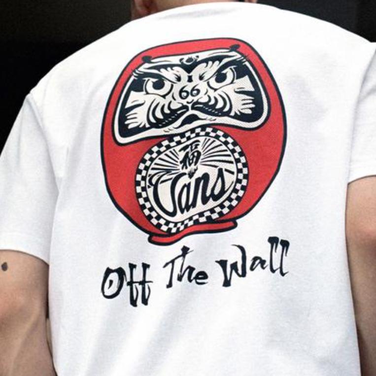 Vans Graphic Logo Crew Neck Short Sleeve T-Shirt Men Tops VN000NUU-WHT