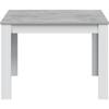 Dining Table - CLOE - Rectangular - Artik White / Concrete - 109 X 67 X 78 Cm