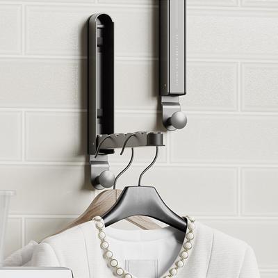 Wall Mounted Clothes Drying Rack Retractable Foldable Clothes Drying Holder Punch-Free Clothes Drying Rack For Travel or Home