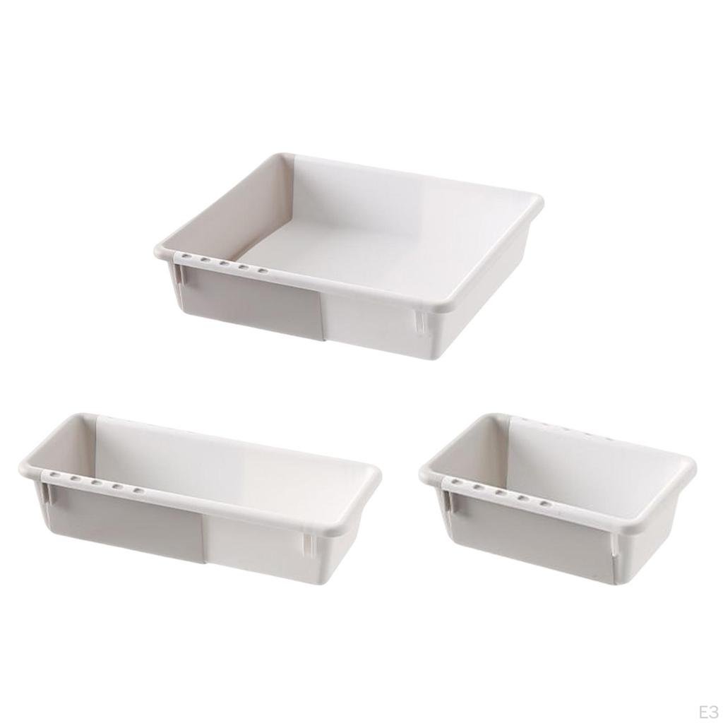 Multifunctional Storage Baskets Desk Supplies Organisers Rectangular Tray Case Bin for Bathroom