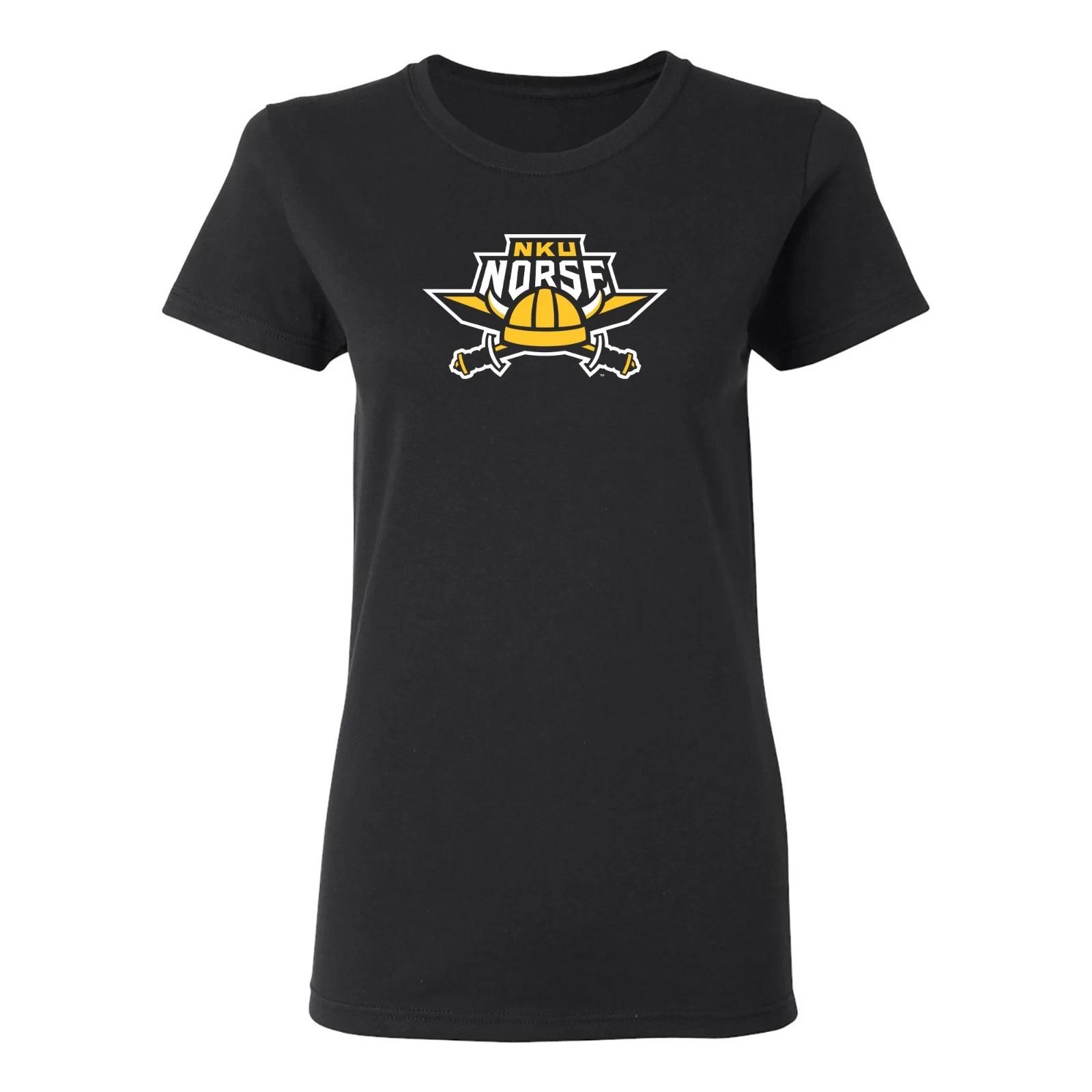 Northern Kentucky University Norse Primary Logo Women s T Shirt - Black 2XL