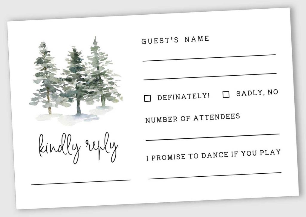 Inkdotpot 50 Blank RSVP Cards With Kraft Envelopes Rustic Kraft 4"x6" Response Cards-RSVP Reply Card For Wedding-Bridal Shower-Baby Shower-Rehearsal