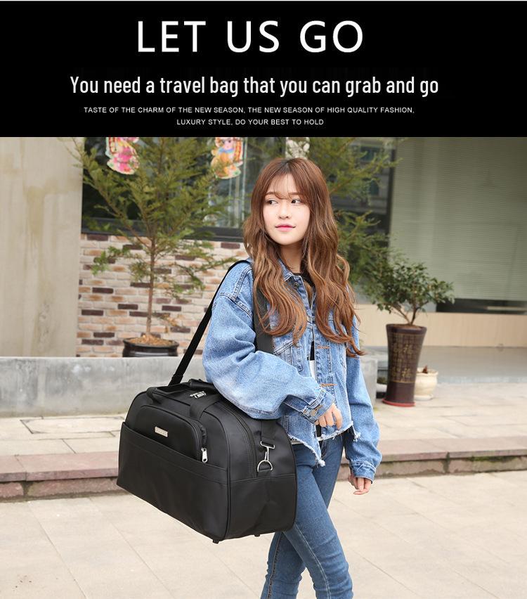 Waterproof Korean Travel Duffle Bag - Large Capacity for Business, Gym, or Wedding