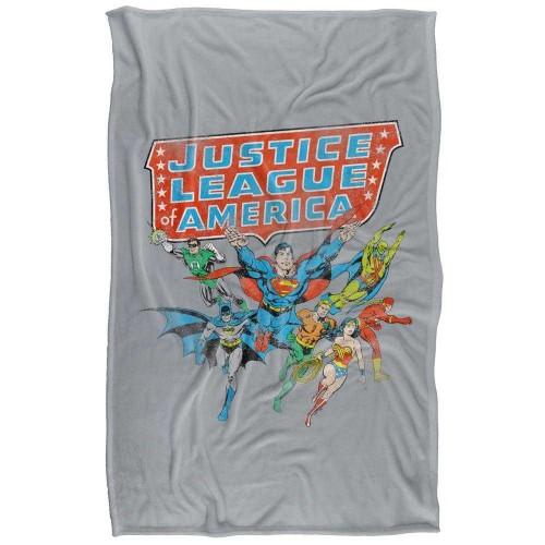 Justice League America Line Up Soft Touch Blanket