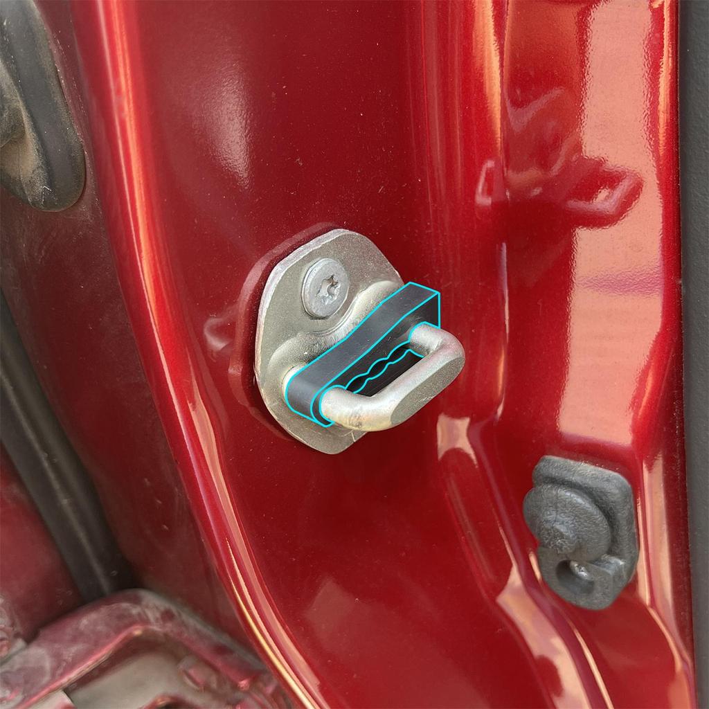 Door Lock Buffer Damper For Kia Sportage Rio K5 Ceed Morning 2018 - 2023 Soundproof Insulation Quiet Deaf Creaking Seal Deadener