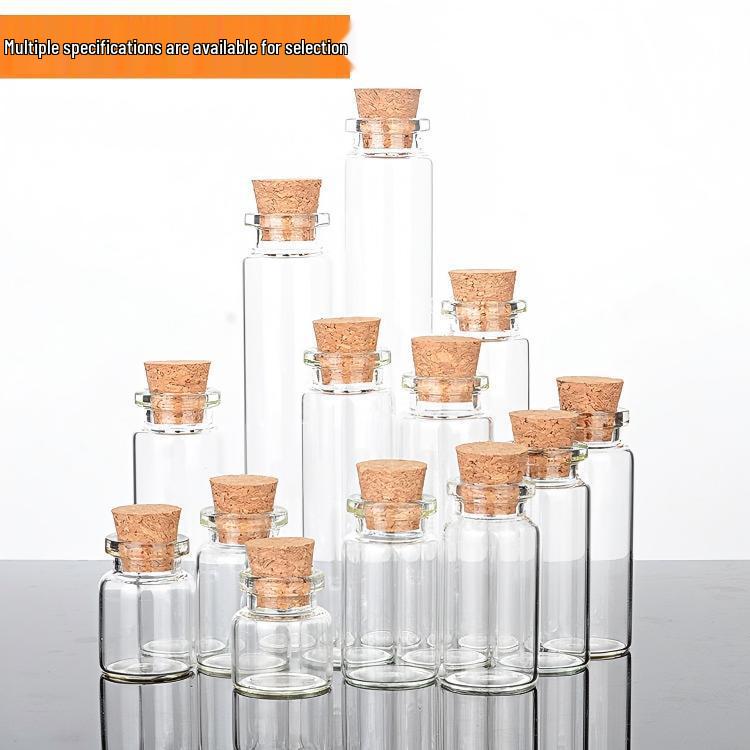 22ml Transparent Bayonet Bottle for Candy or Wishing with Cork Cap