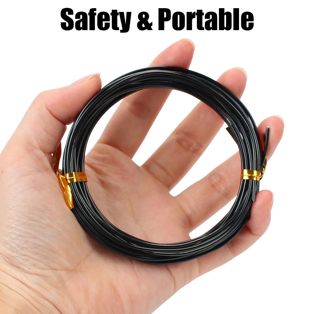 Anodized Aluminum Bonsai Training Wire With 3 Sizes(1.0 mm,1.5 mm,2.0 mm) Total 15m (Black) Decoration Wire Bonsai Wires 3 Rolls