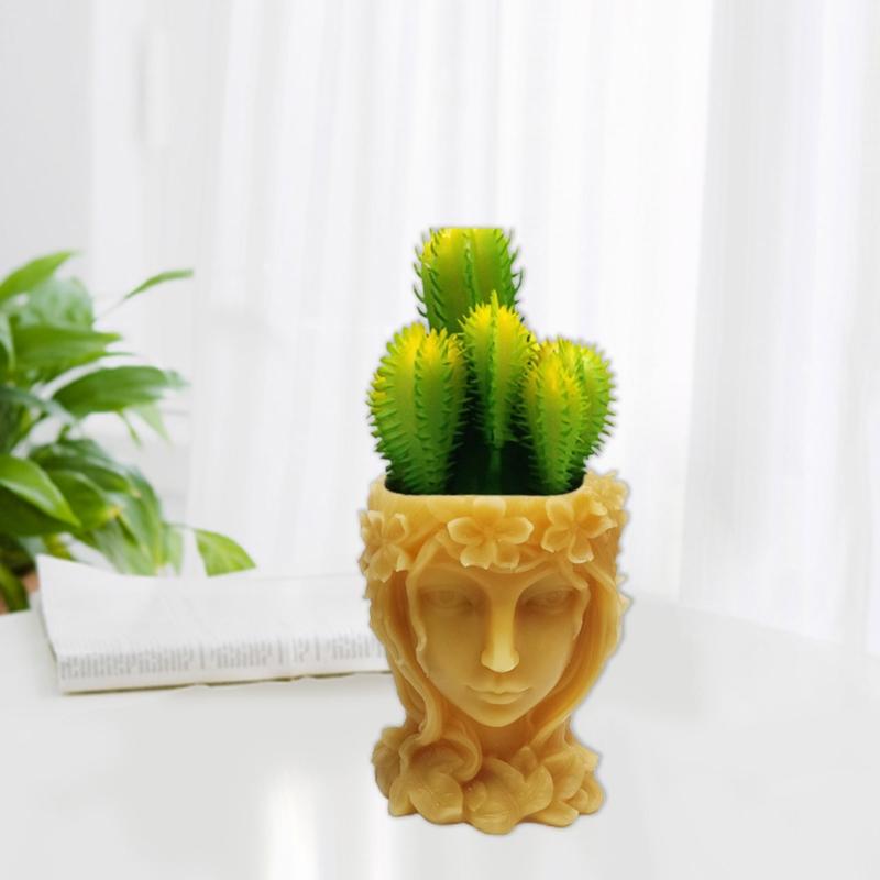 3D Goddess Pen Holder Flower Pot Silicone Molds Epoxy Resin Mold DIY Crafts Plaster Mold Dried Flower Resin Decor