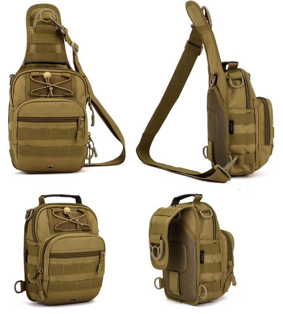 Pasuje na iPad dostupný v 7 ideální pro crossbody outdoorový černý [PHOENIX IKKI] 4cestný design, 4 barvy, maskáčový, voděodolný, prodyšný, unisex,