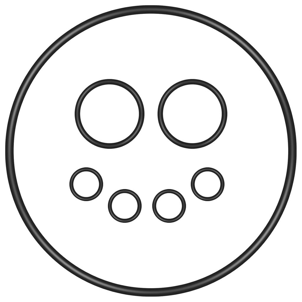 O-Ring Seal kit for FX5/FX6 Aquarium Cartridge Filter Compatible with Fluval A-7, A-0, A-2 Replacement Parts
