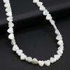 1Strand Natural Freshwater Shell Beads White Heart-Shaped Isolation Beads For Jewelry Making DIY Necklace Earrings Bracelet Beads Accessories