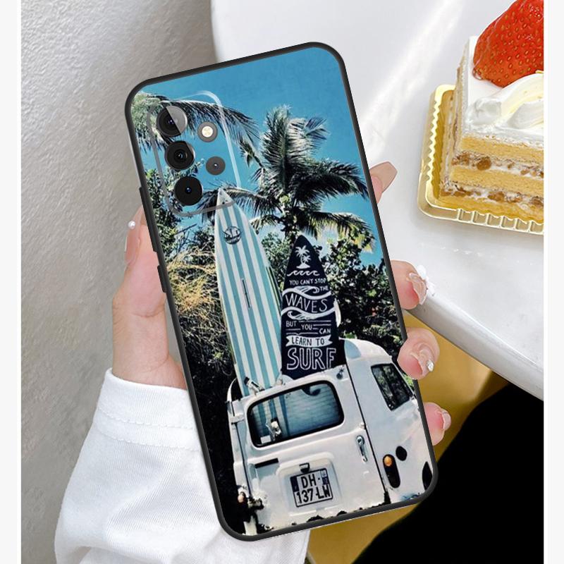 Surfing Wave Case For Samsung Galaxy A15 A25 A35 A55 A51 A71 A12 A32 A52 A13 A33 A53 A14 A34 A54 Cover